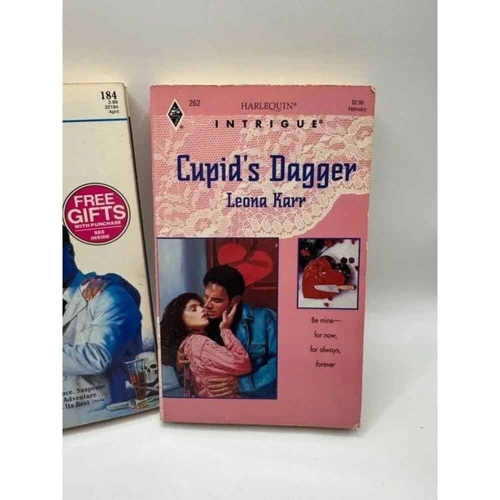 Harlequin Intrigue 2 Book Lot Leona Karr Hidden Serpent Cupids Dagger Romance